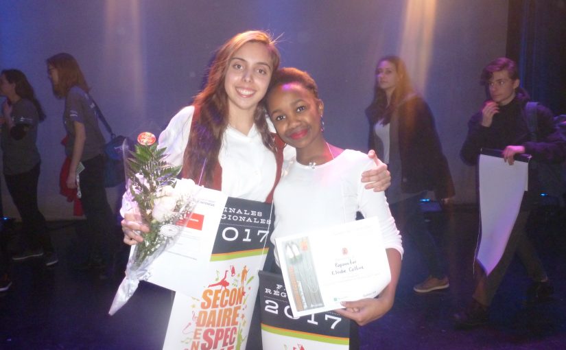Distinction de nos élèves en finale régionale de « Secondaire en spectacle »