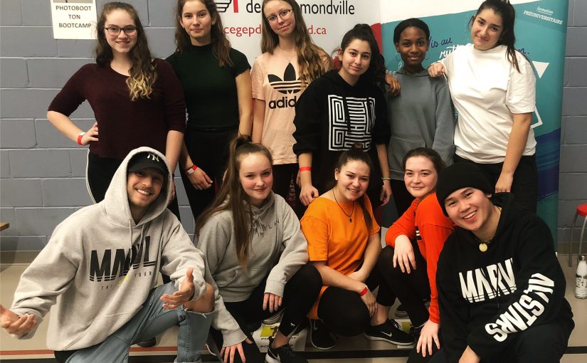 Des élèves du Collège Français à « Danse ton boot camp! » de Drummondville