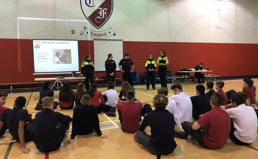 Tous nos élèves de 3e secondaire ont suivi un cours de RCR