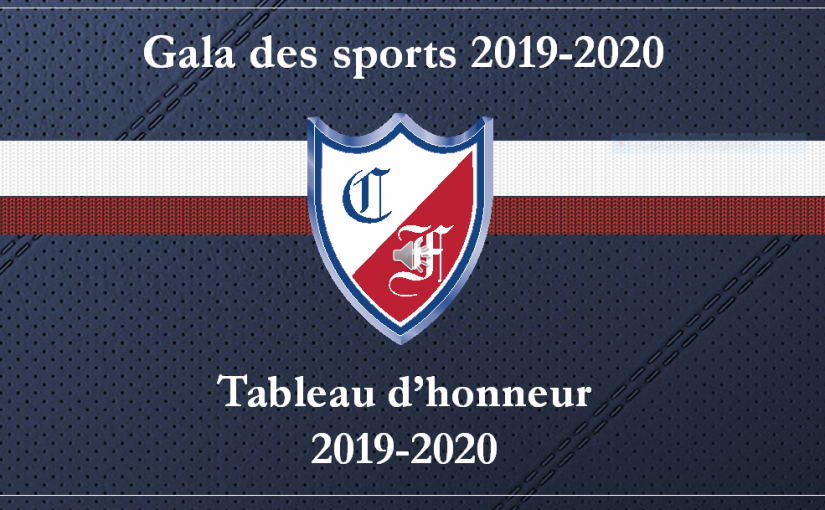 Tableau d’honneur des grands gagnants du Gala des Sports