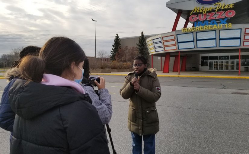 Nos élèves de la concentration Arts sur le terrain