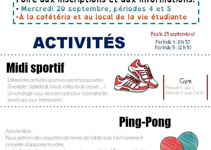 Le journal L’EXPRESS de la vie étudiante