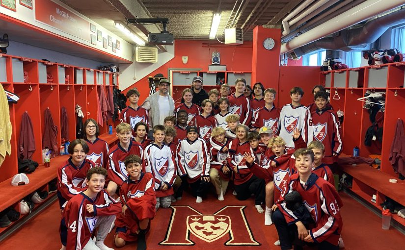 Visite à l’université McGill pour nos hockeyeurs