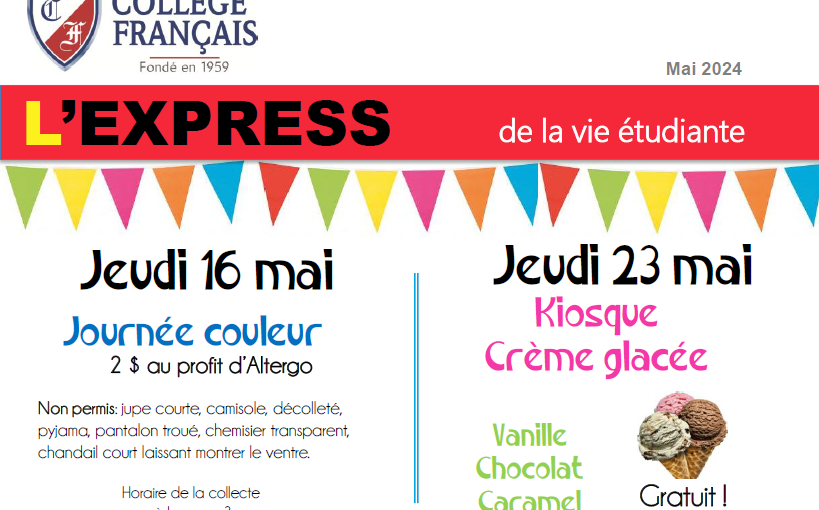 L’Express de la vie étudiante