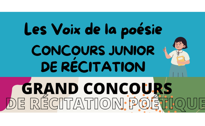 Concours nationaux de récitation organisés par Les Voix de la Poésie