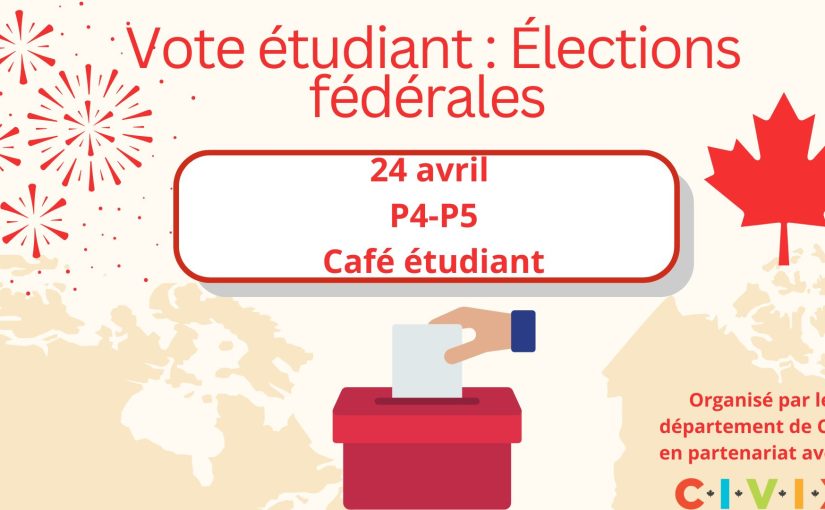 Vote étudiant – Élection fédérale